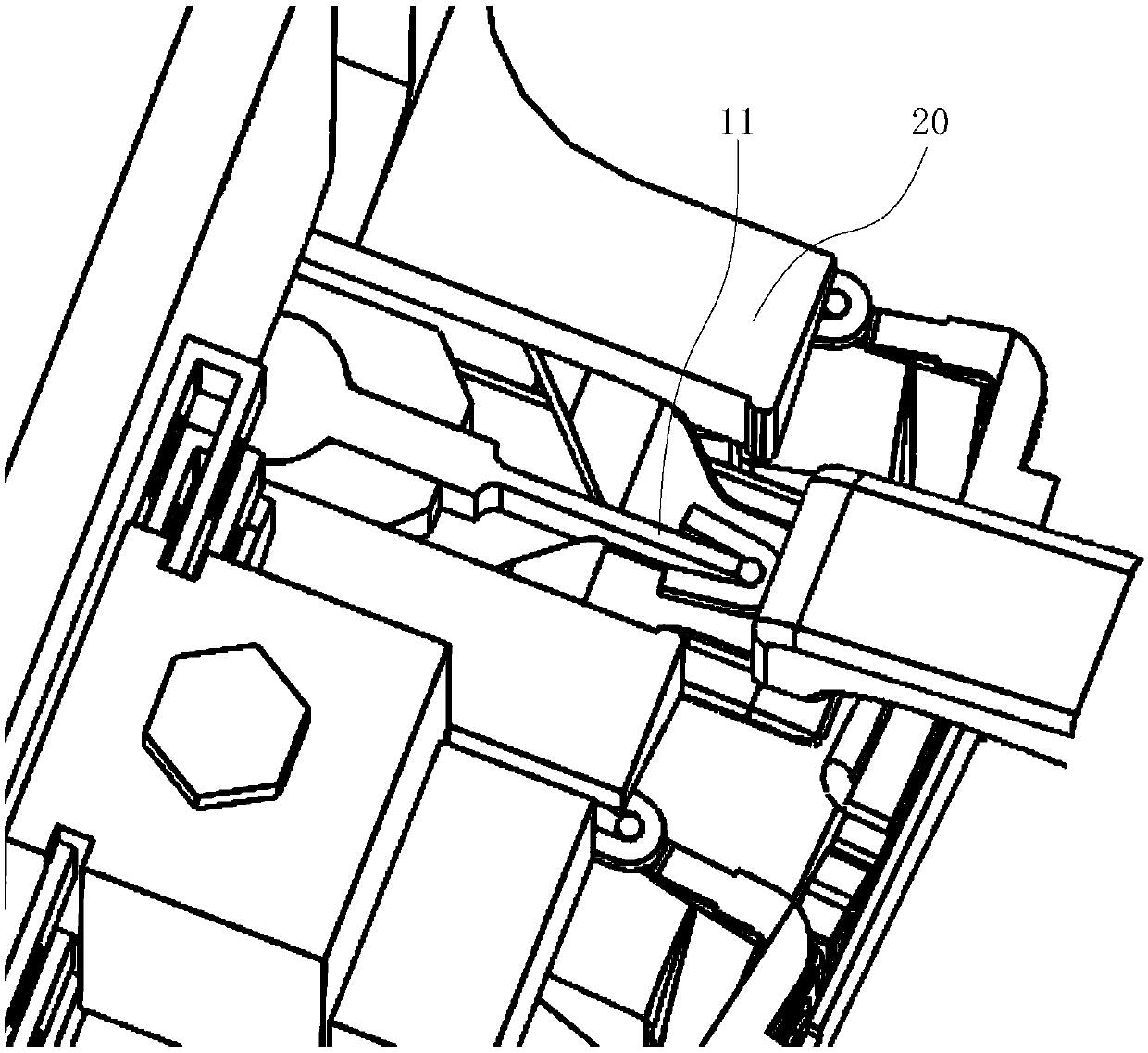 Wire arranging and fastening device and method