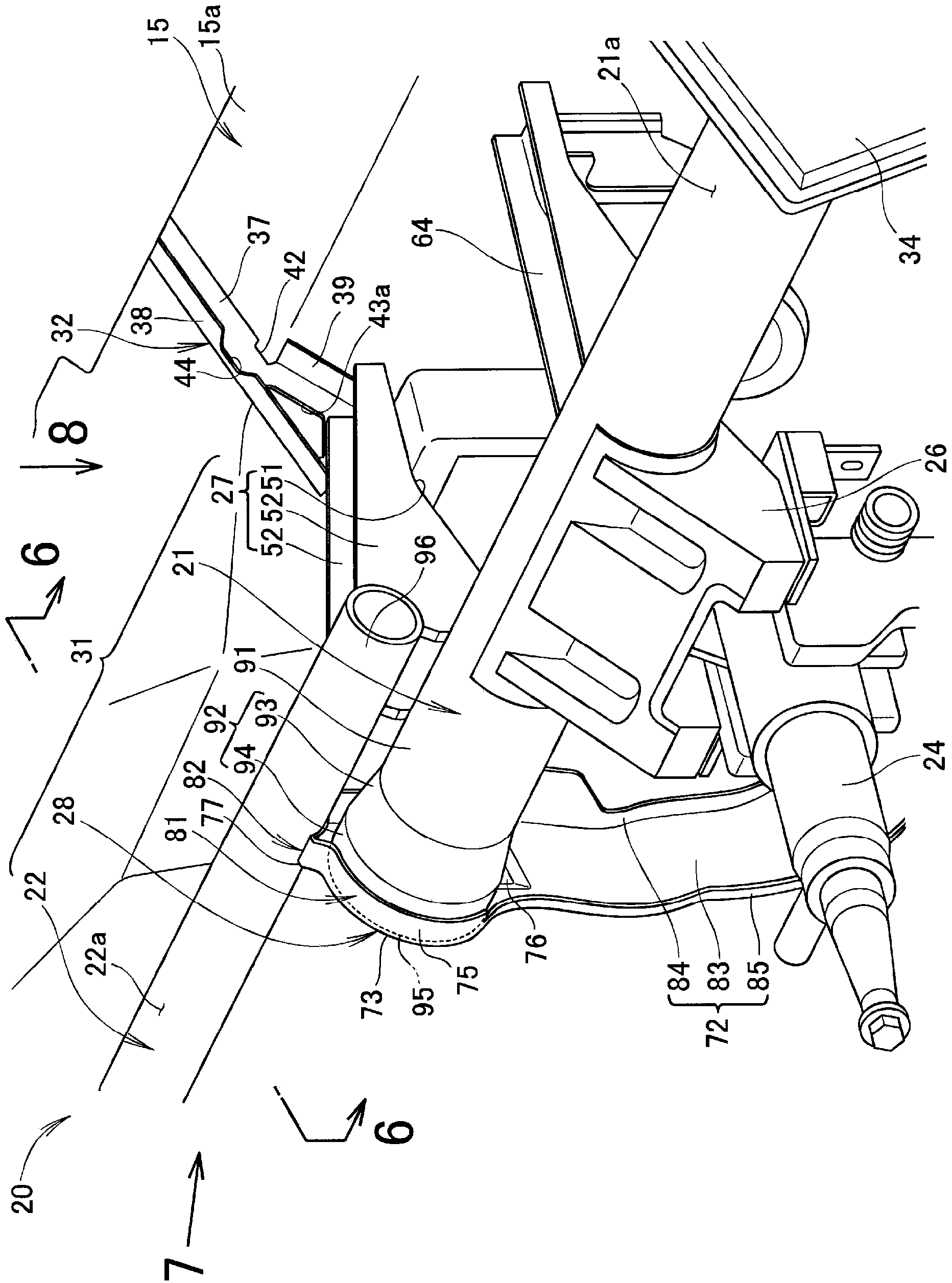 Steering hanger assembly for vehicle