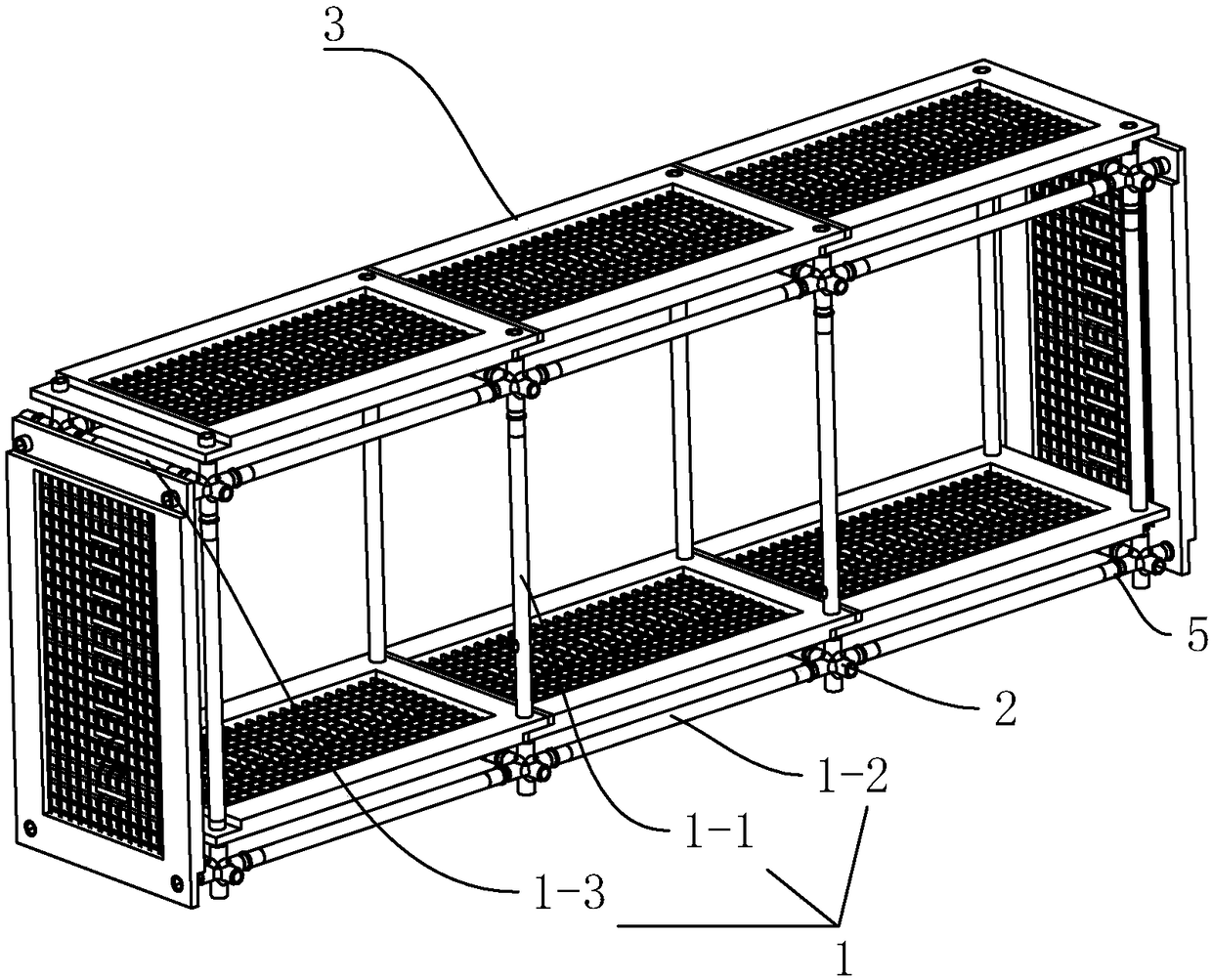 Modular type scaffold and erecting method thereof