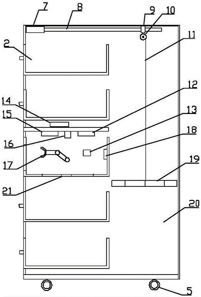 Intelligent dirty clothes storage cabinet and intelligent wardrobe