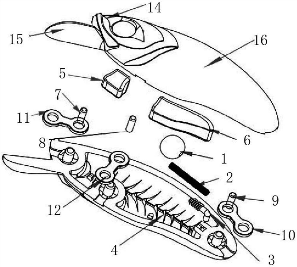 Internal flutter vibration bionic bait with shining fishbone