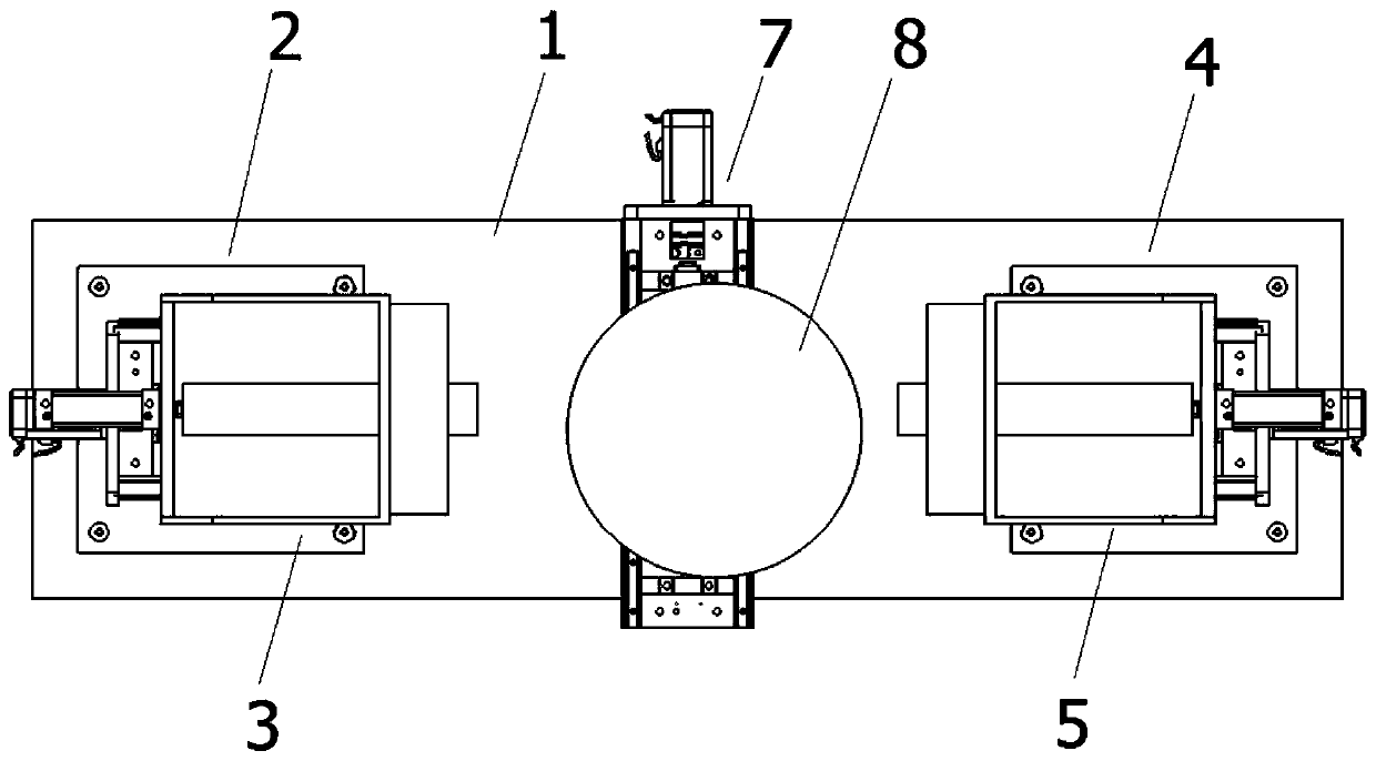 Magnetic powder detection device for omnibearing detection of steel structure