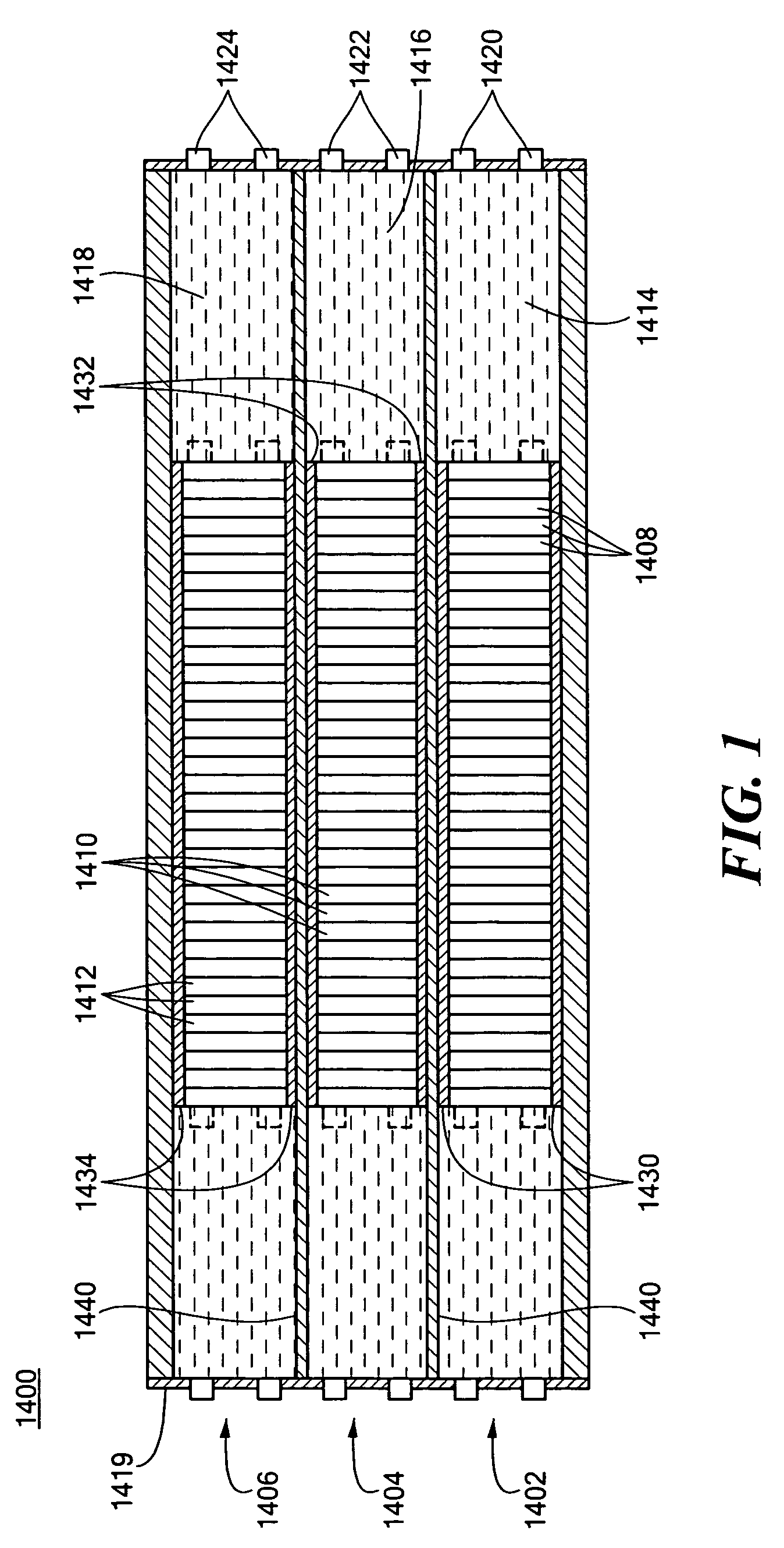 Kinetic energy rod warhead with projectile spacing