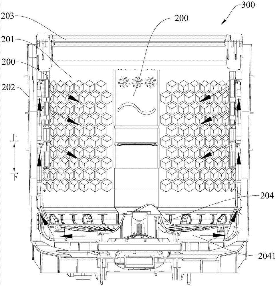 Floating block used for impeller-type washing machine, water-spraying plate with same and impeller-type washing machine