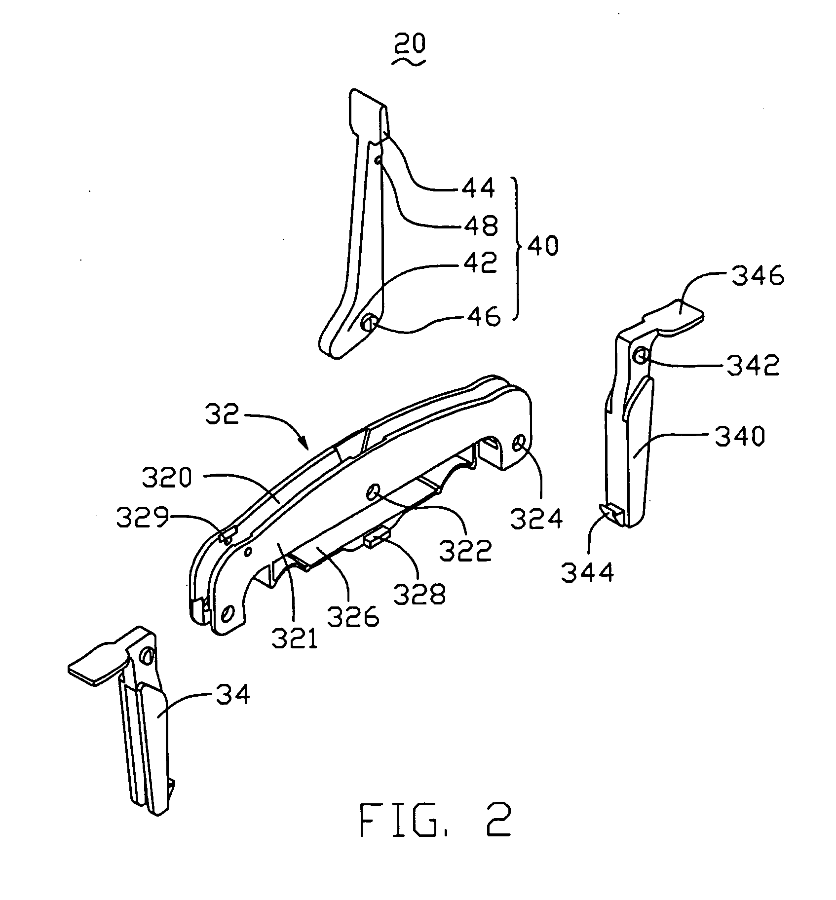 Retainer for heat sink