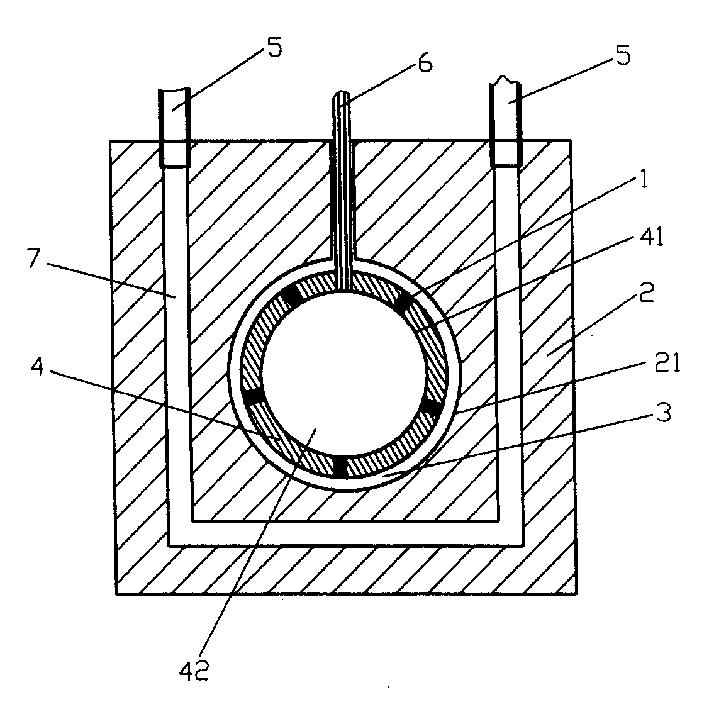 Great-power laser diode array pumping cavity for pumping solid laser