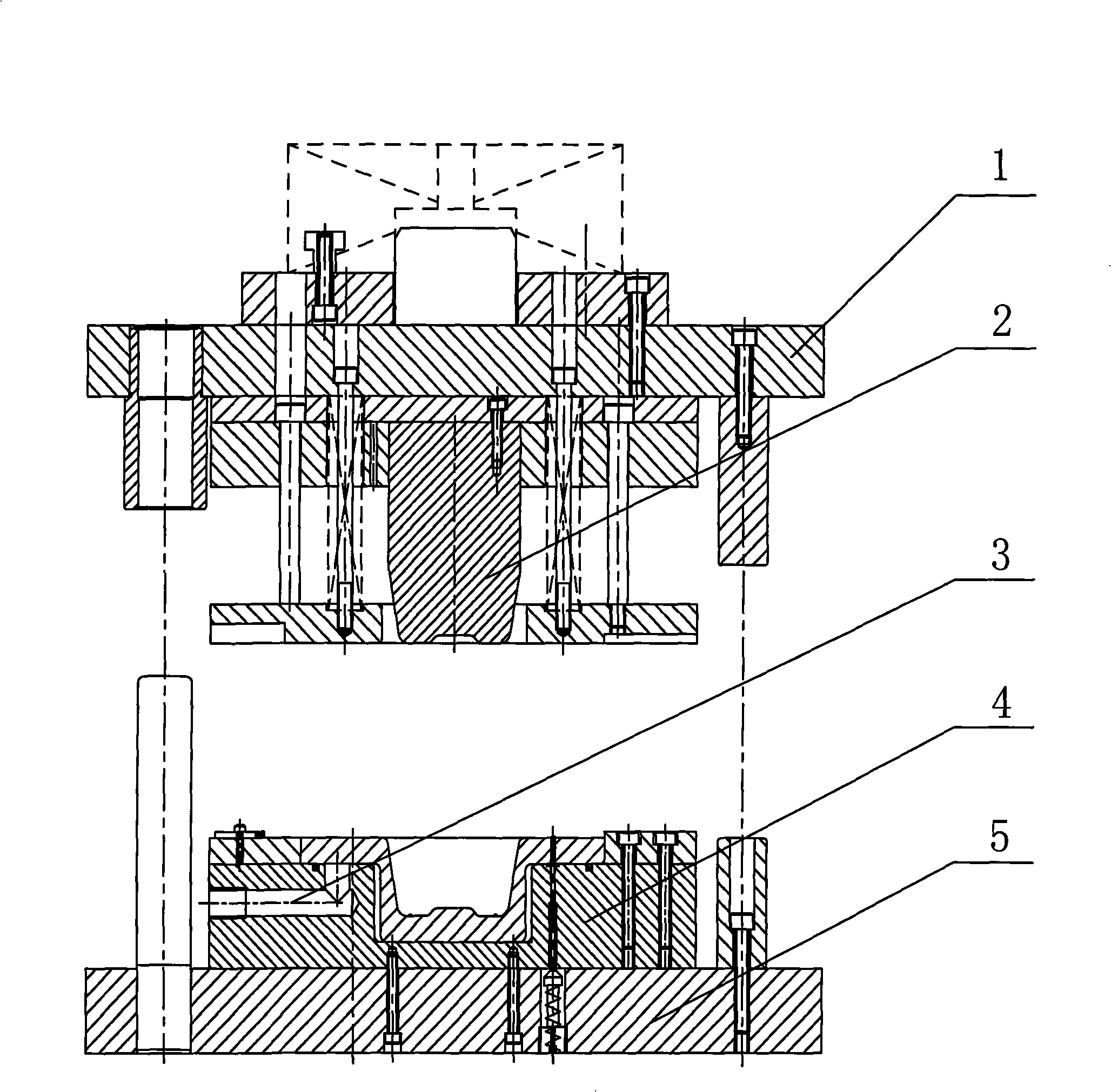 Ultra-high strength steel hot stamping forming die