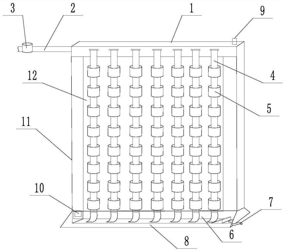 Water supply tank device for smart home plant wall