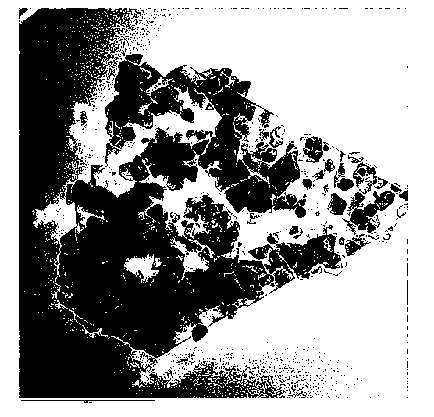 Preparation method of composite material of graphite flake-load barium ferrite nanoparticles