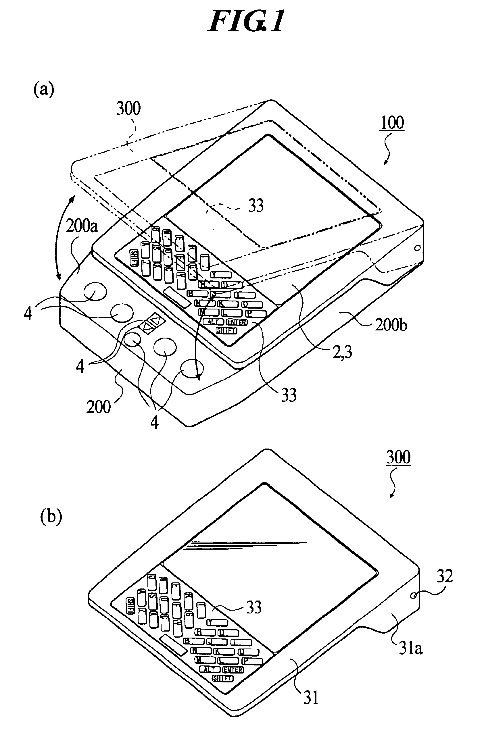 Keyboard type input device and portable information processor