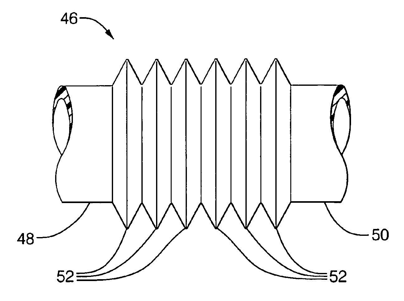 Thermal and vibrational break for high-temperature gas tubes in a solid-oxide fuel cell