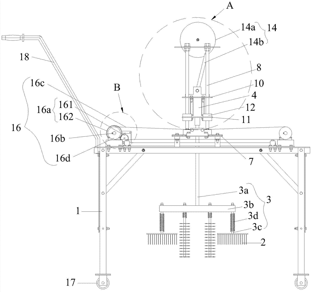 Automatic cleaning machine of toilet squatting pan