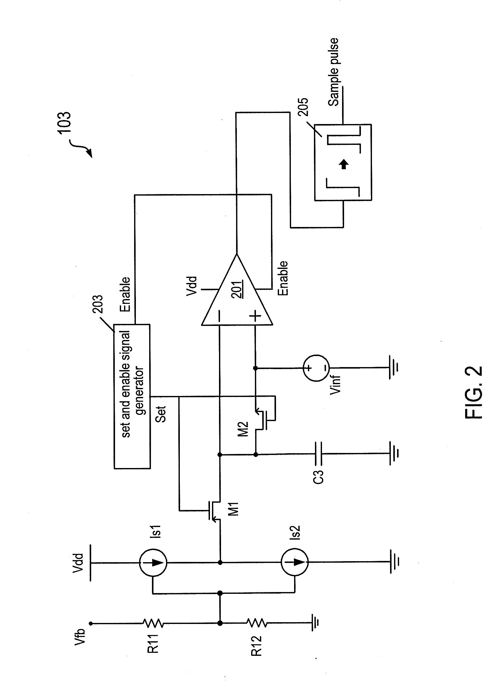 Control circuit for primary side control of switching power supply