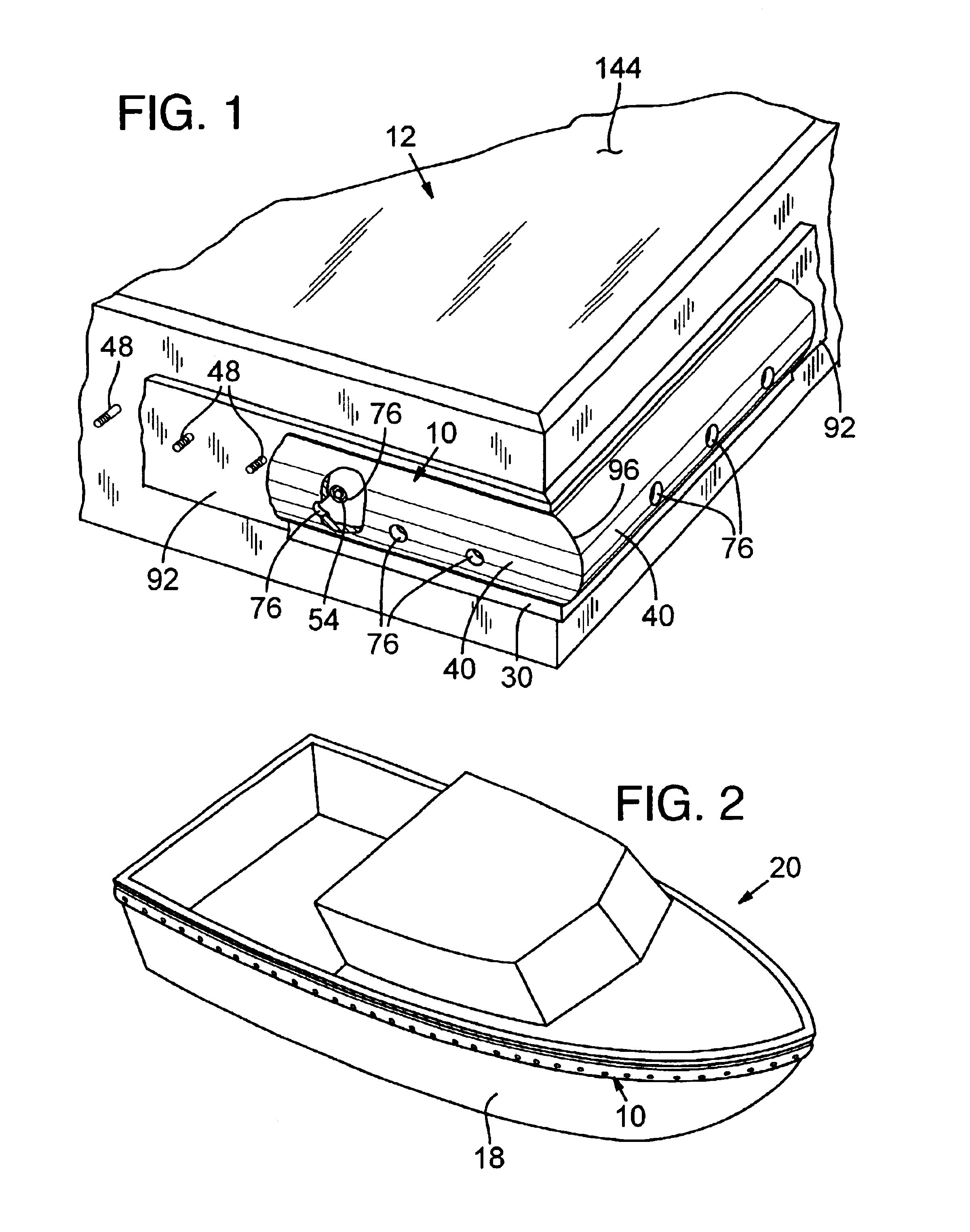 Fender with leaf spring