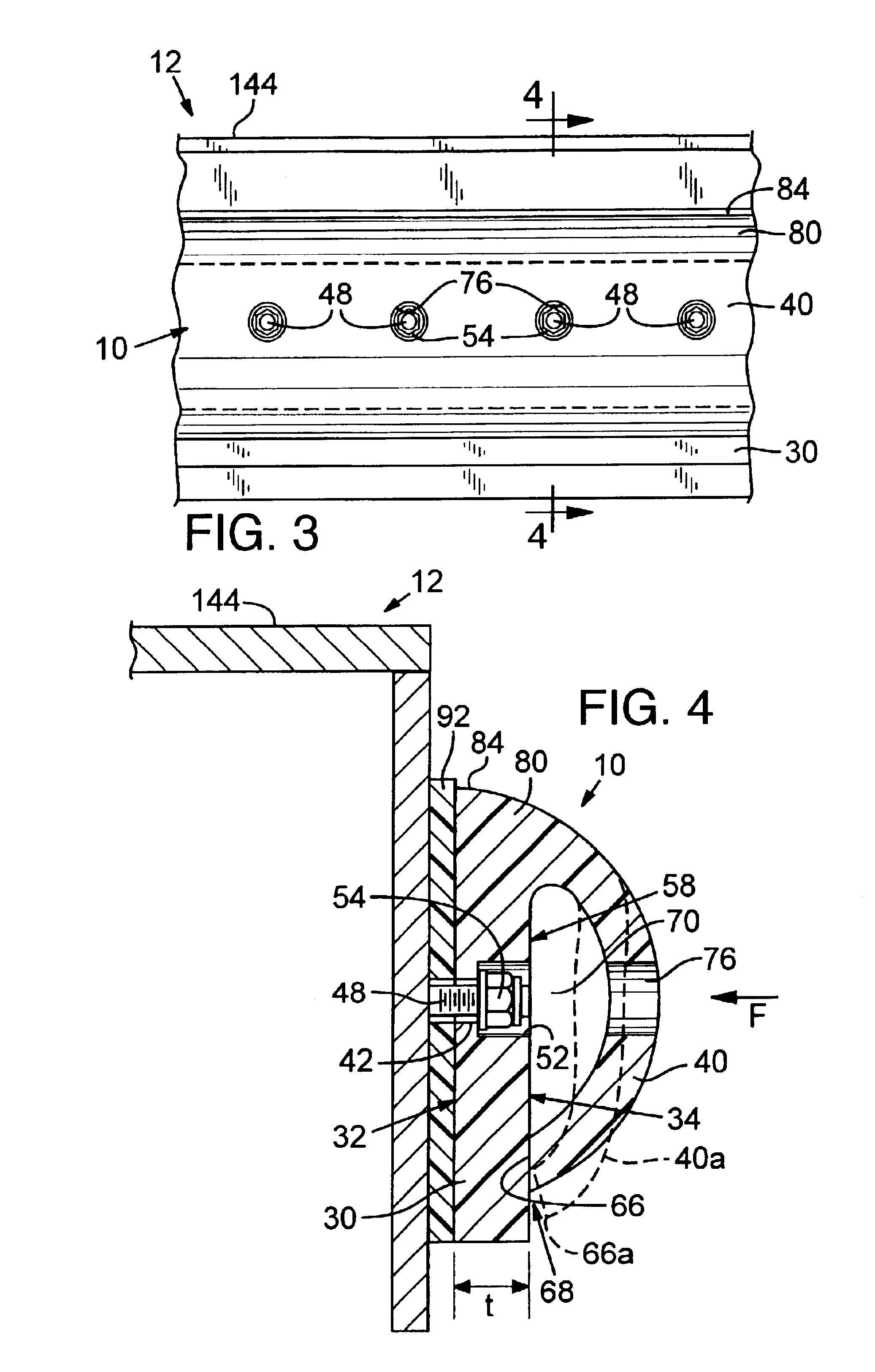 Fender with leaf spring