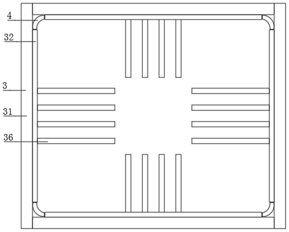 Reinforced concrete frame shear wall reinforcing structure