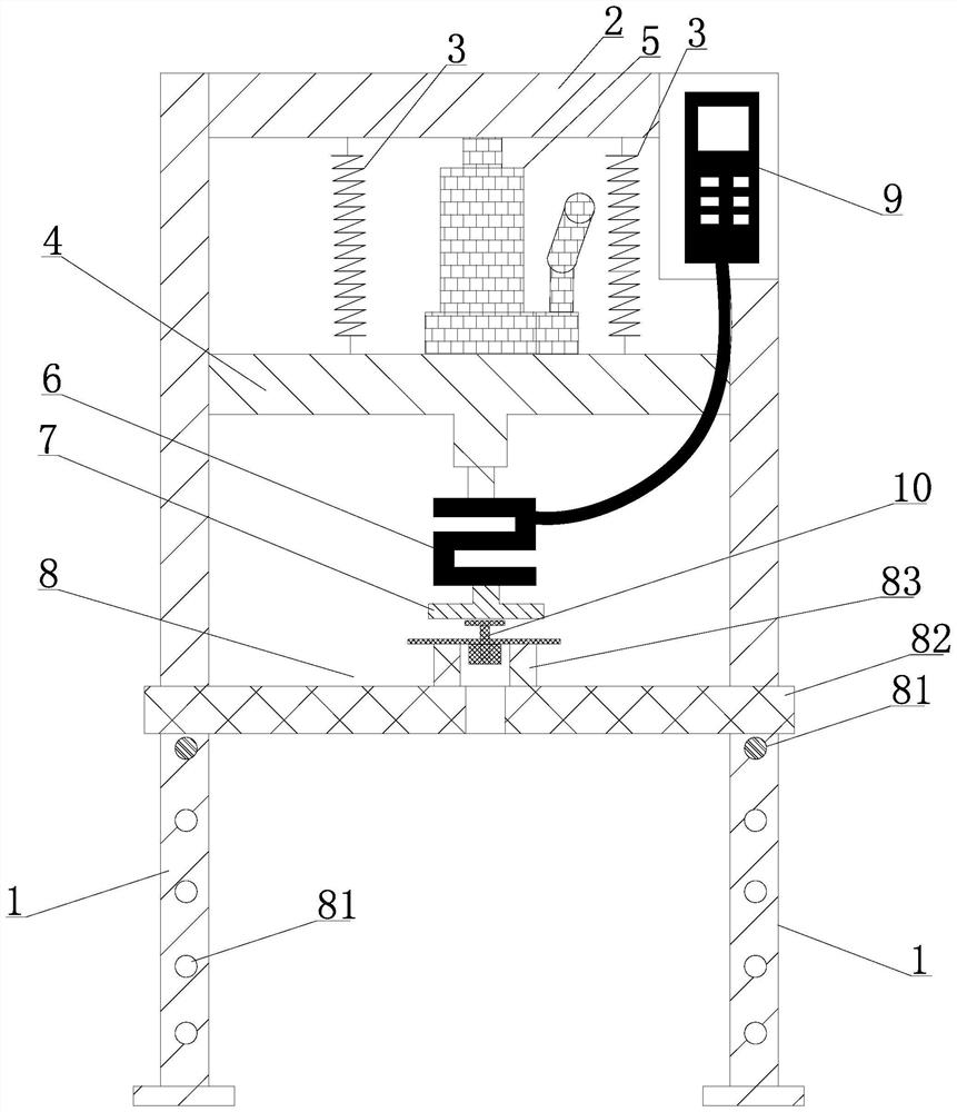 Device for measuring peeling force of welded nut and welded bolt