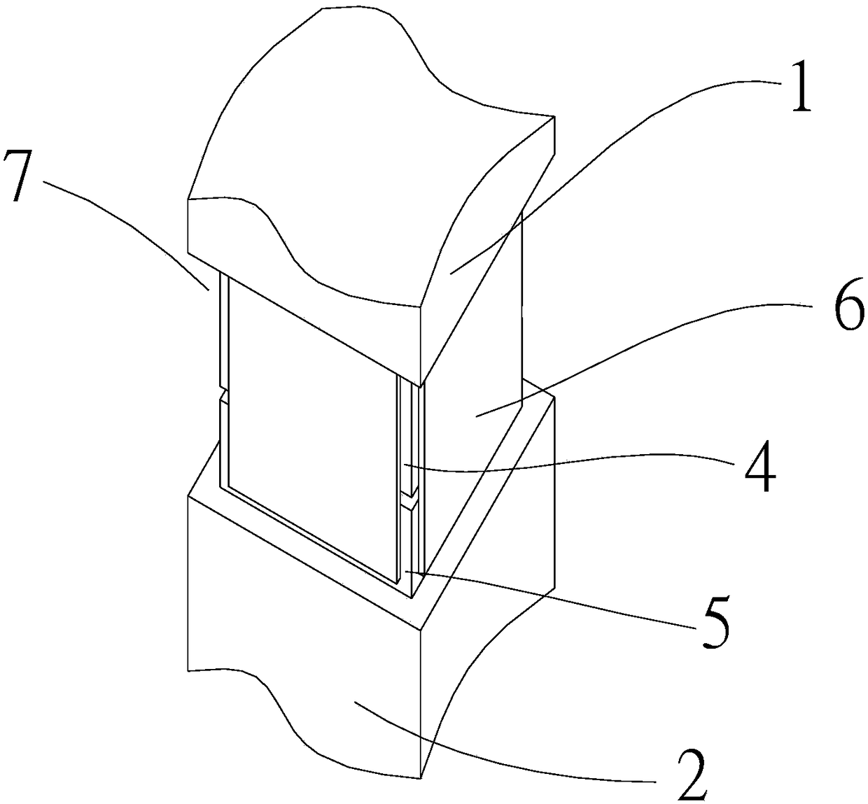 Inflection point prefabricated column connecting node and assembling method thereof