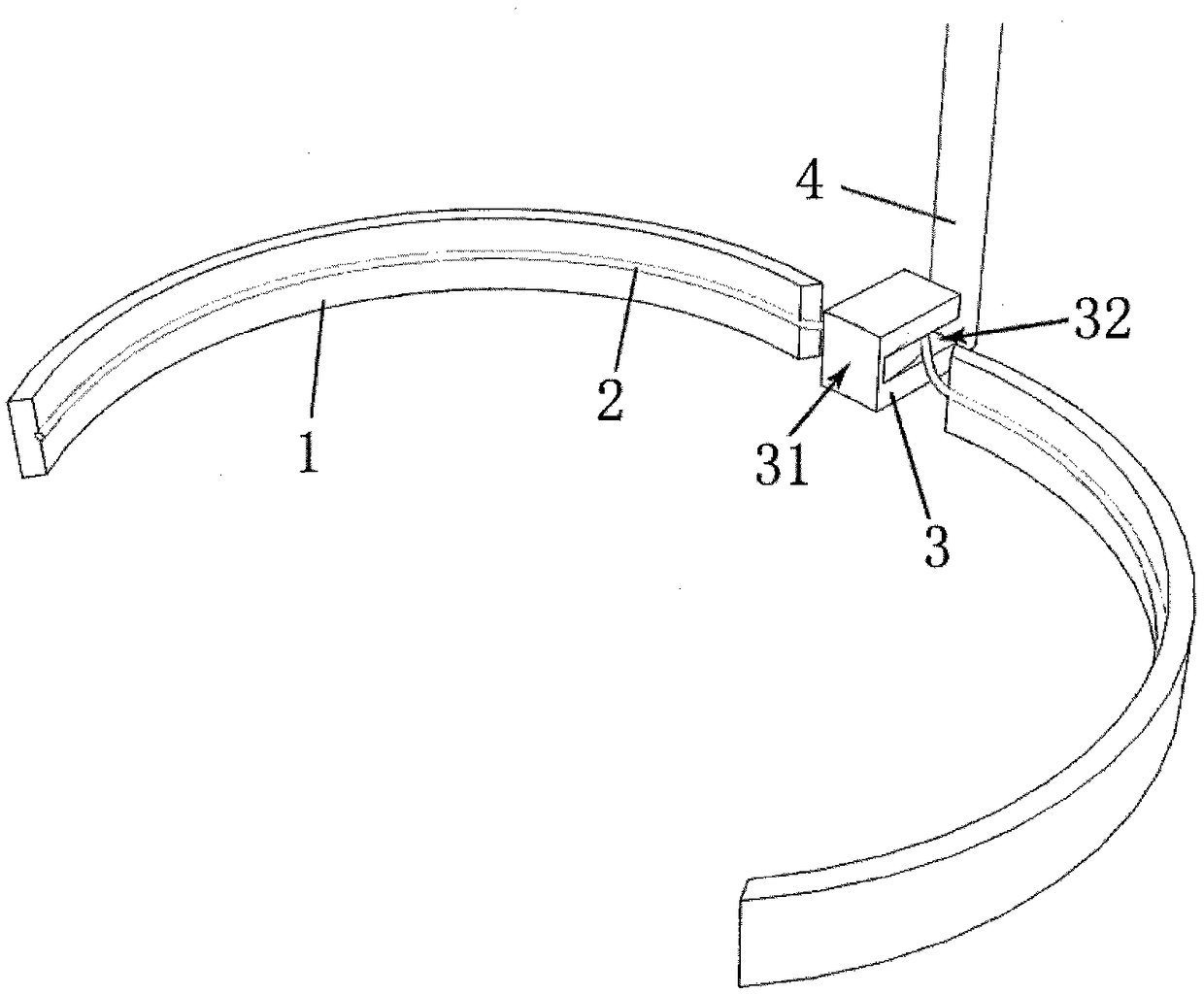 A test tube holding device