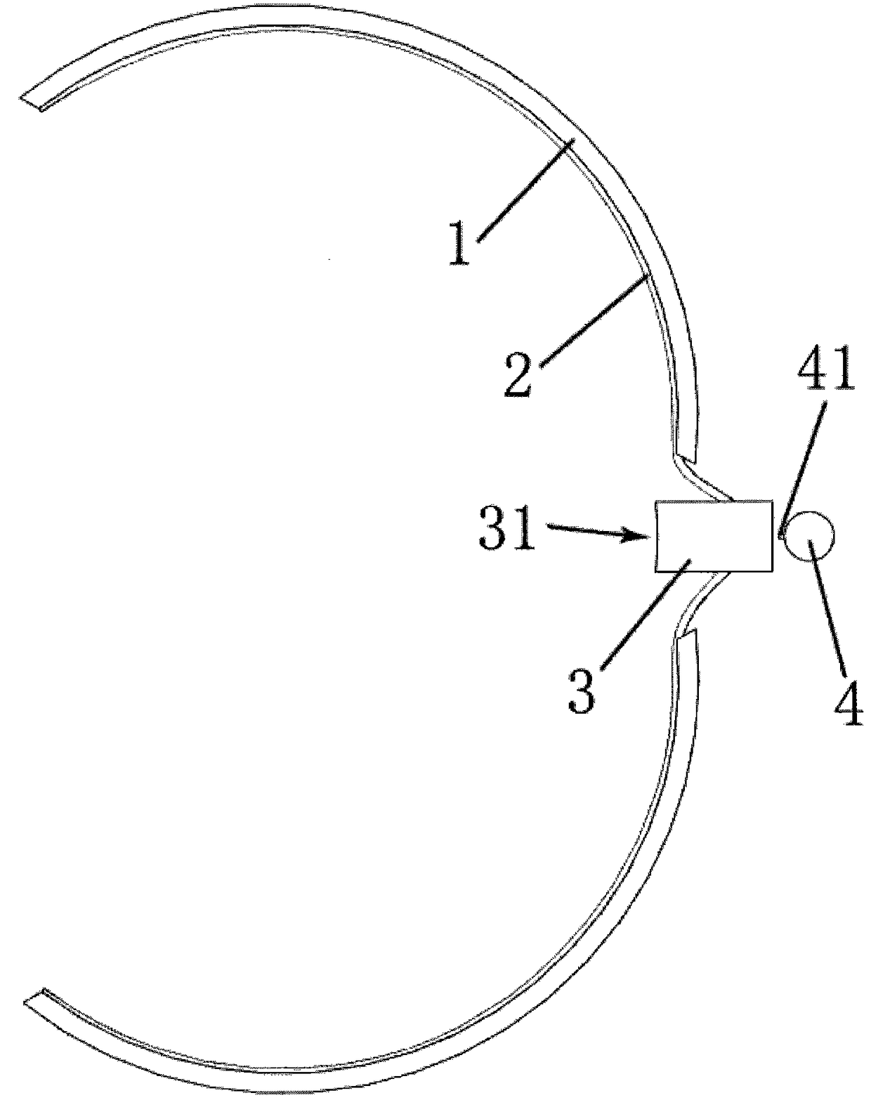 A test tube holding device