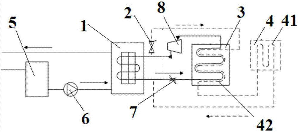 Air source heat pump anti-frosting system combined with photovoltaic system