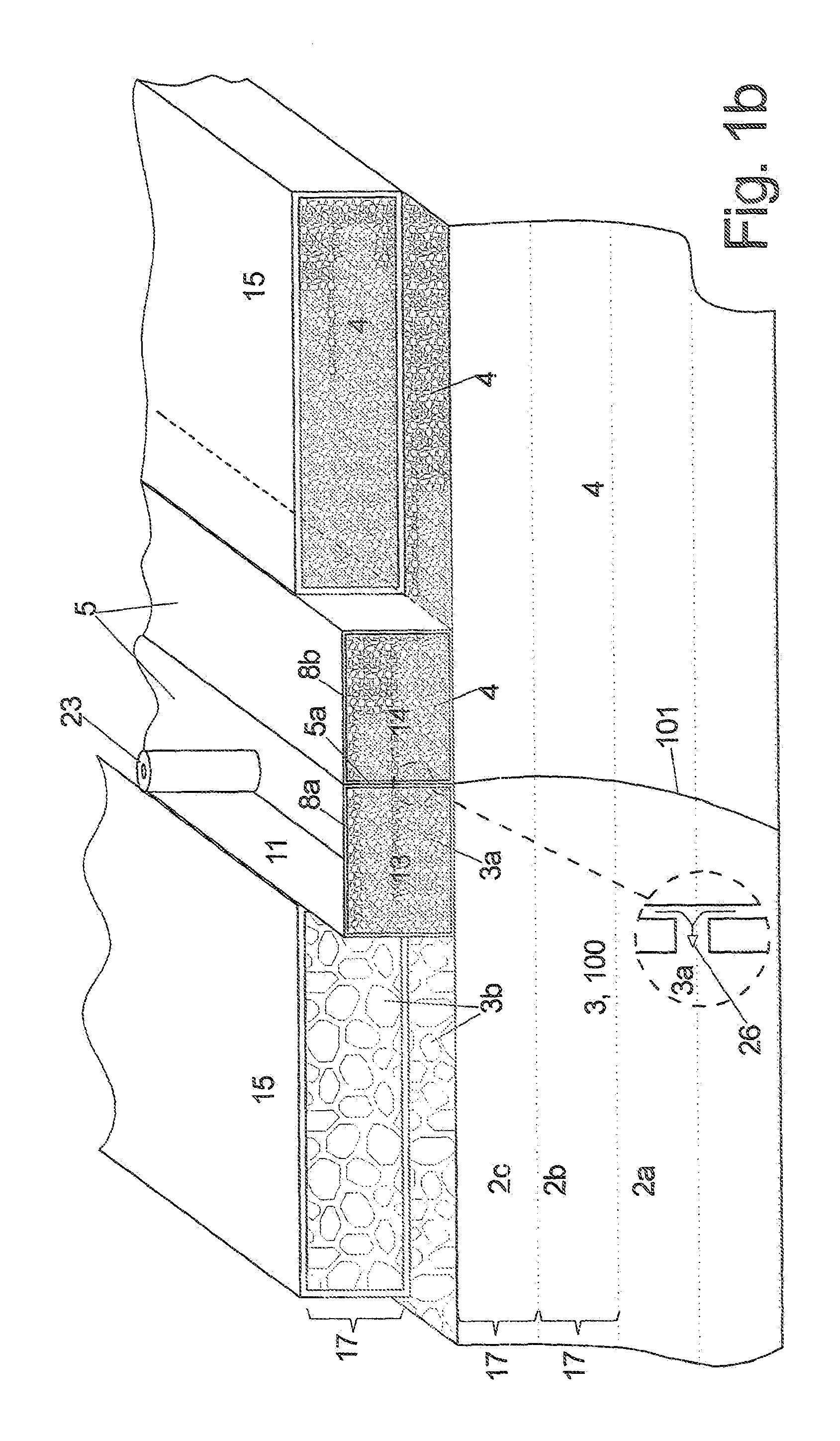 Method and device for layered buildup of a shaped element