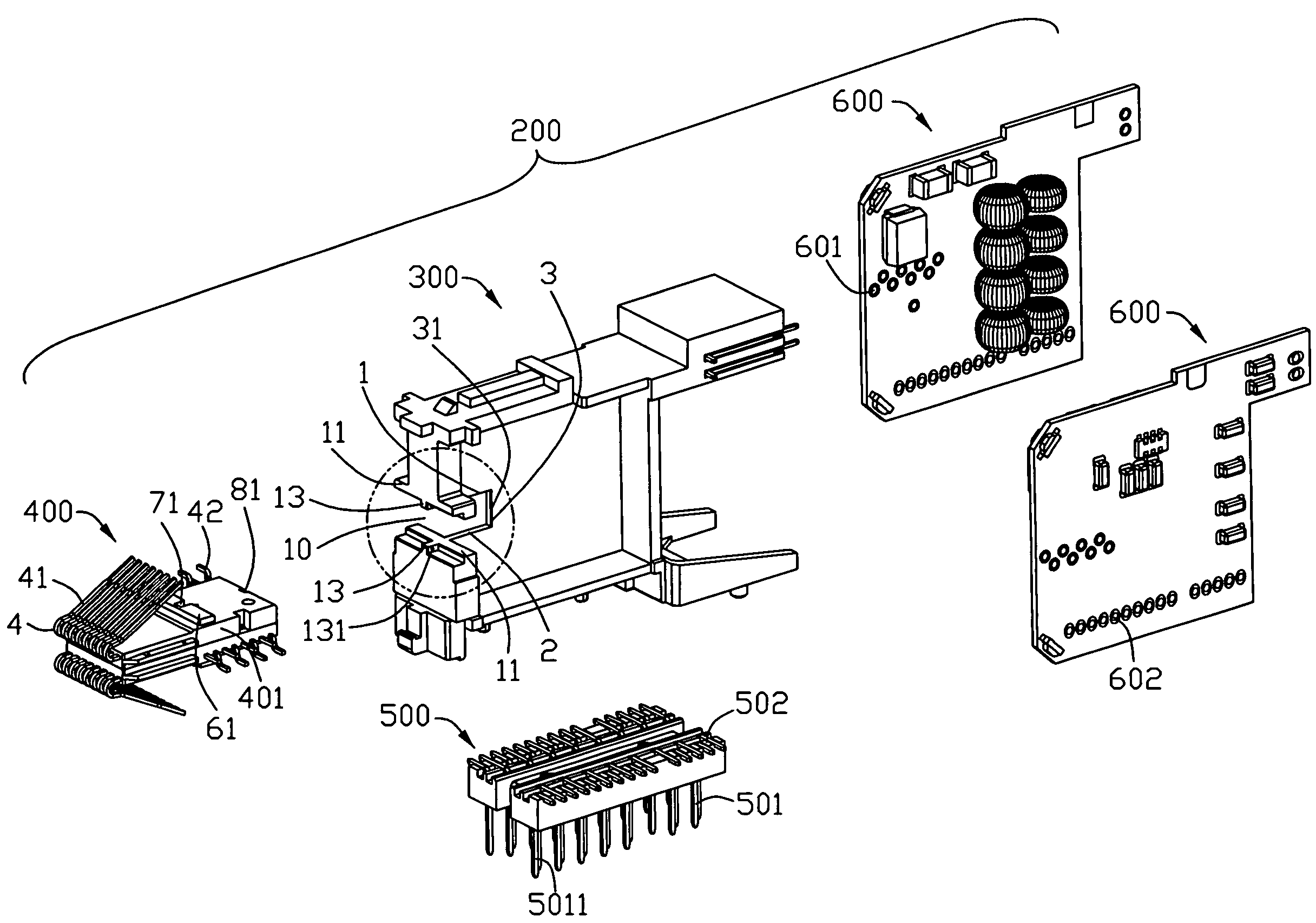 Electrical connector having improved based element