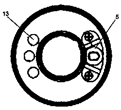 Bridge type concentric constant pressure water distributor