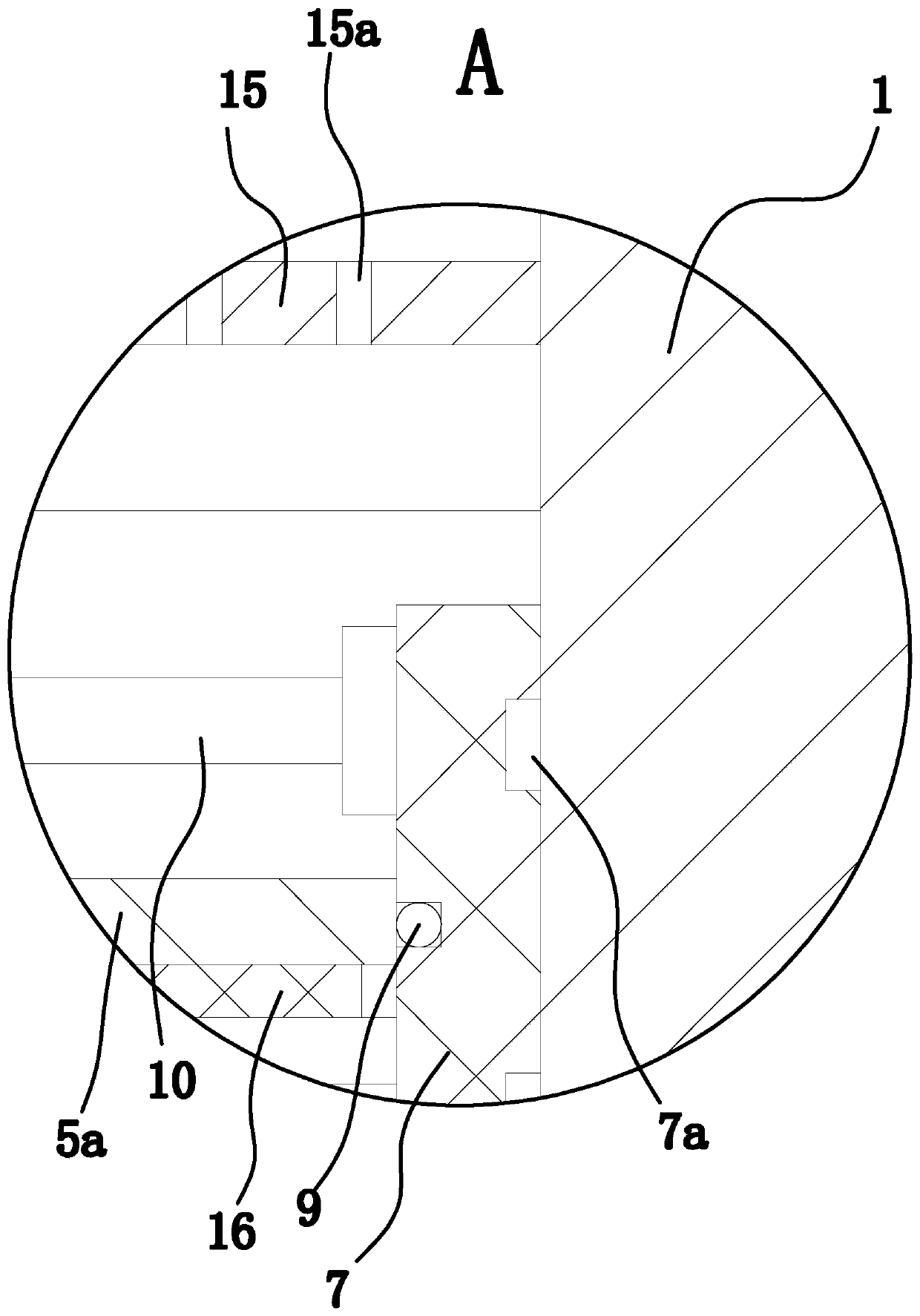 LED street lamp structure