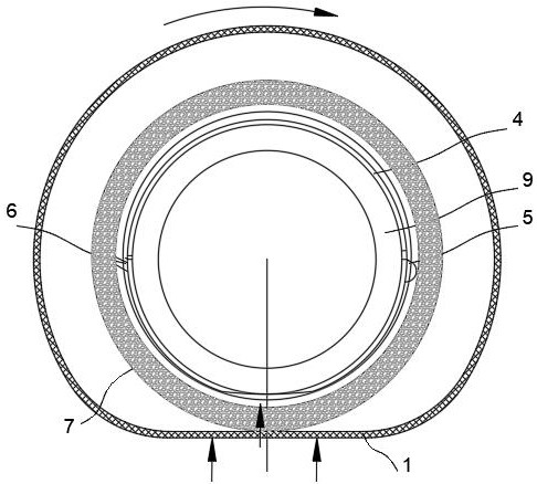 Self-supporting, self-inflating and self-adapting tire device and method