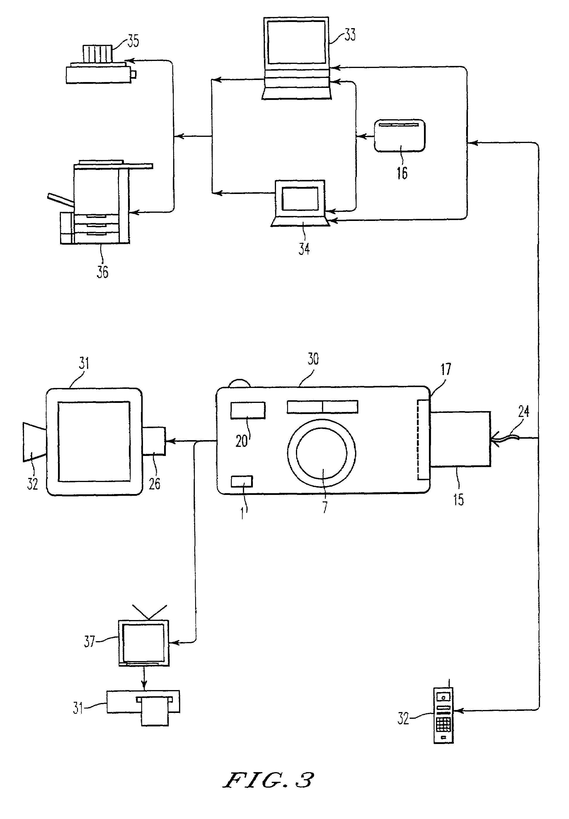 Digital image capturing device having an interface for receiving a control program