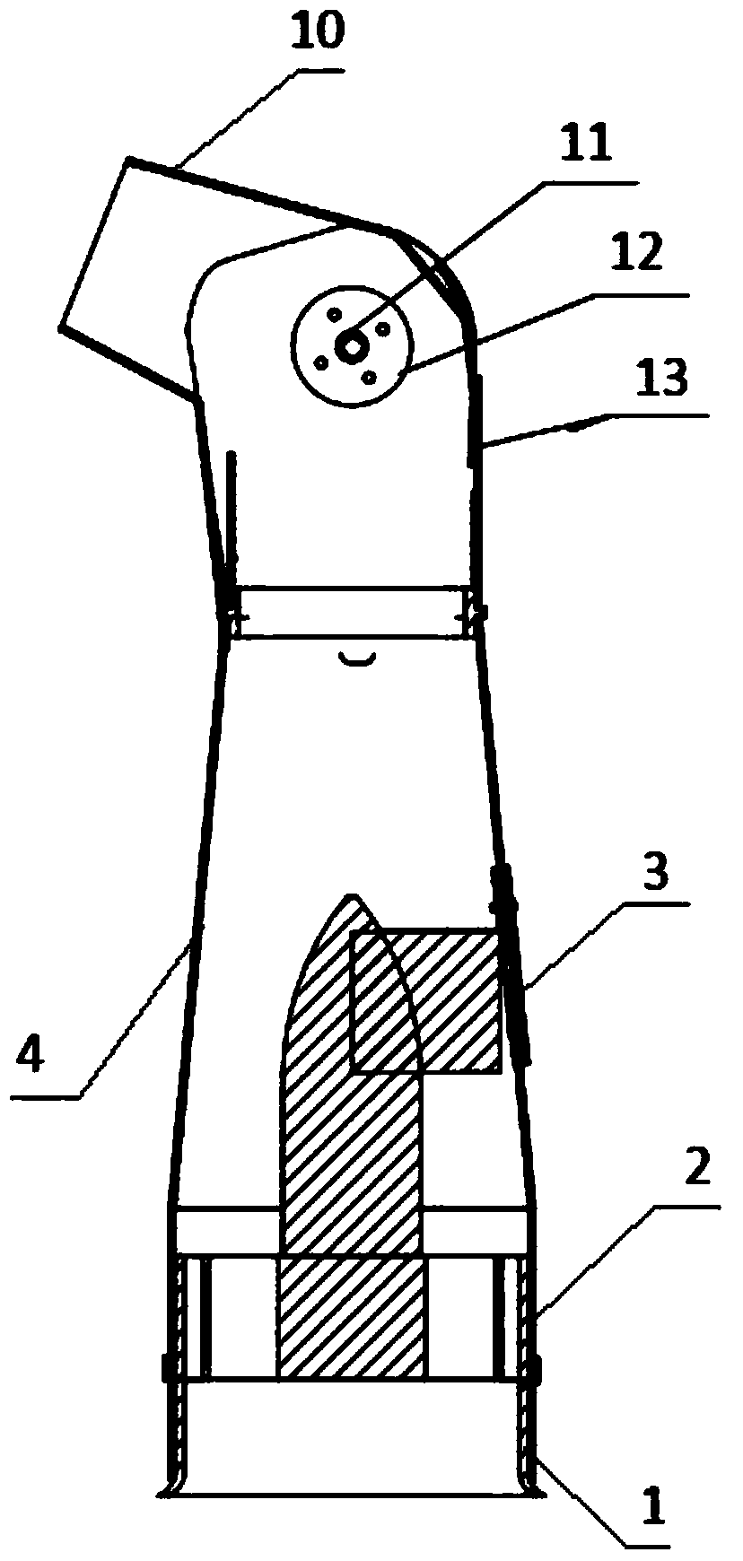 Bypass type vector thrust device suitable for small unmanned aerial vehicle