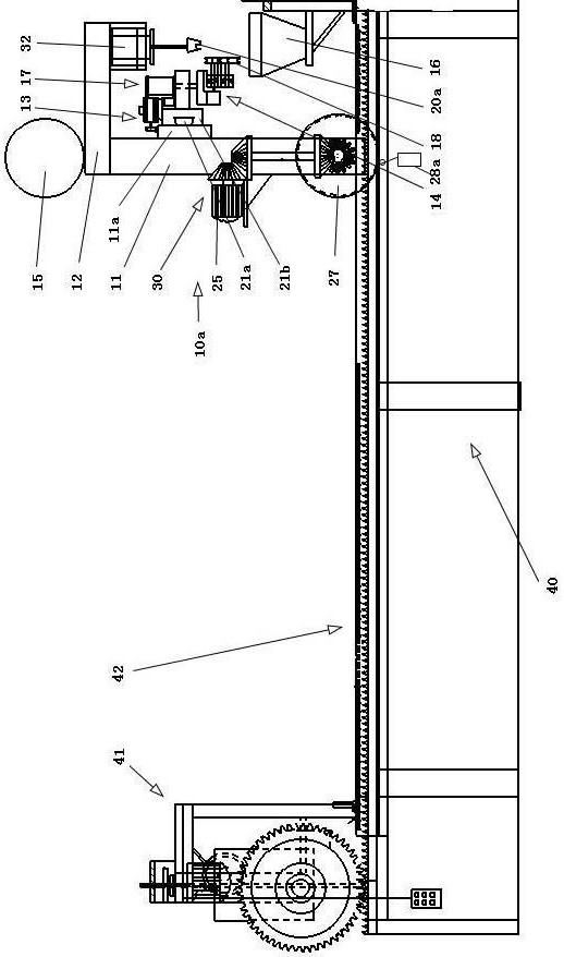 Transverse reinforcement arranging and welding device for four-side ribbed reinforcement net and reinforcement arranging and welding method