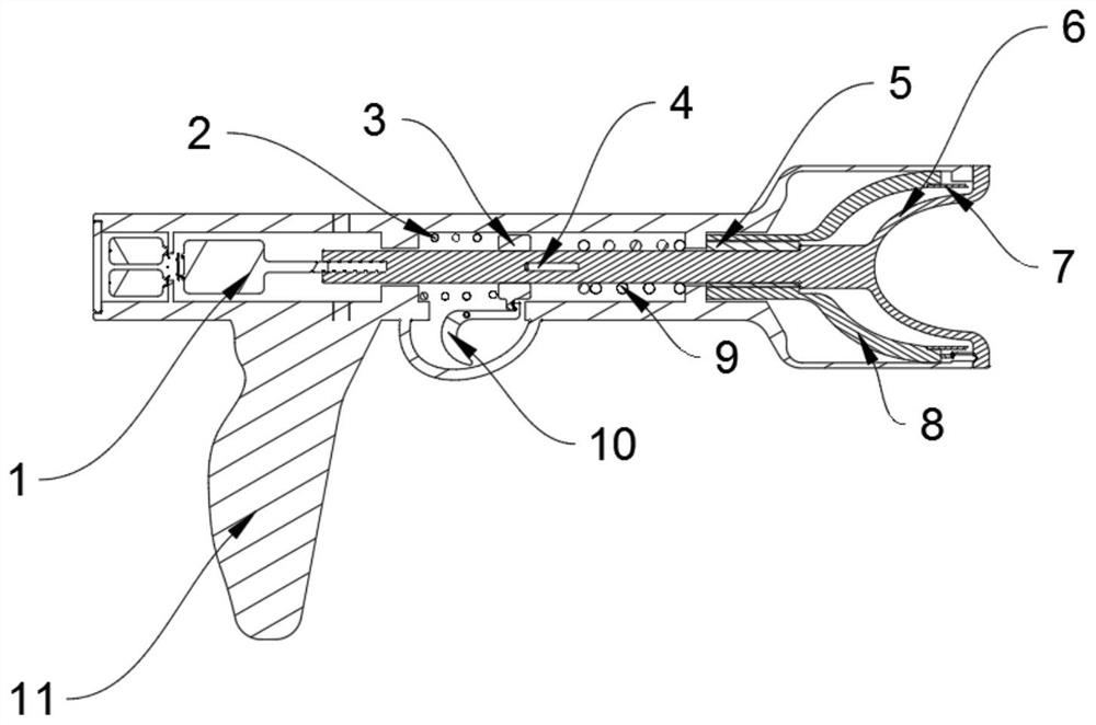 Disposable line hiding type prepuce cutting anastomat and using method thereof