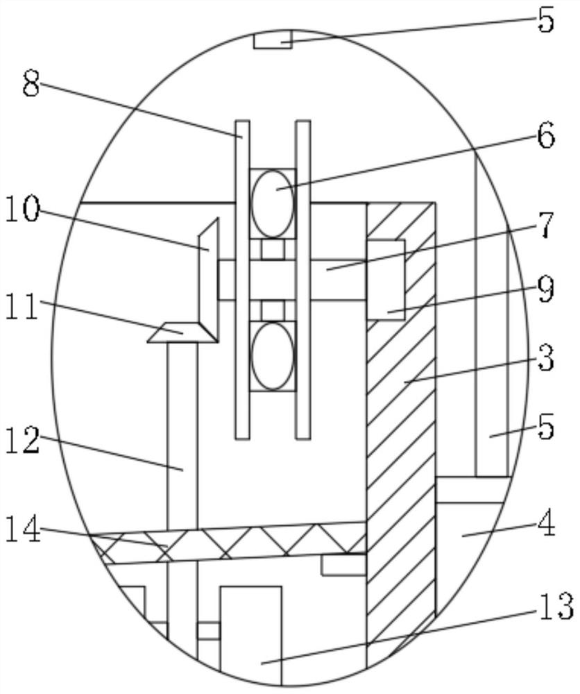 Steel plate surface derusting device for manufacturing hardware