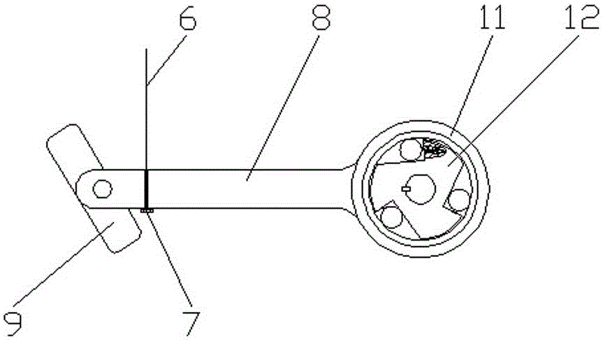 Rocker reciprocating rubbing type pedal bicycle