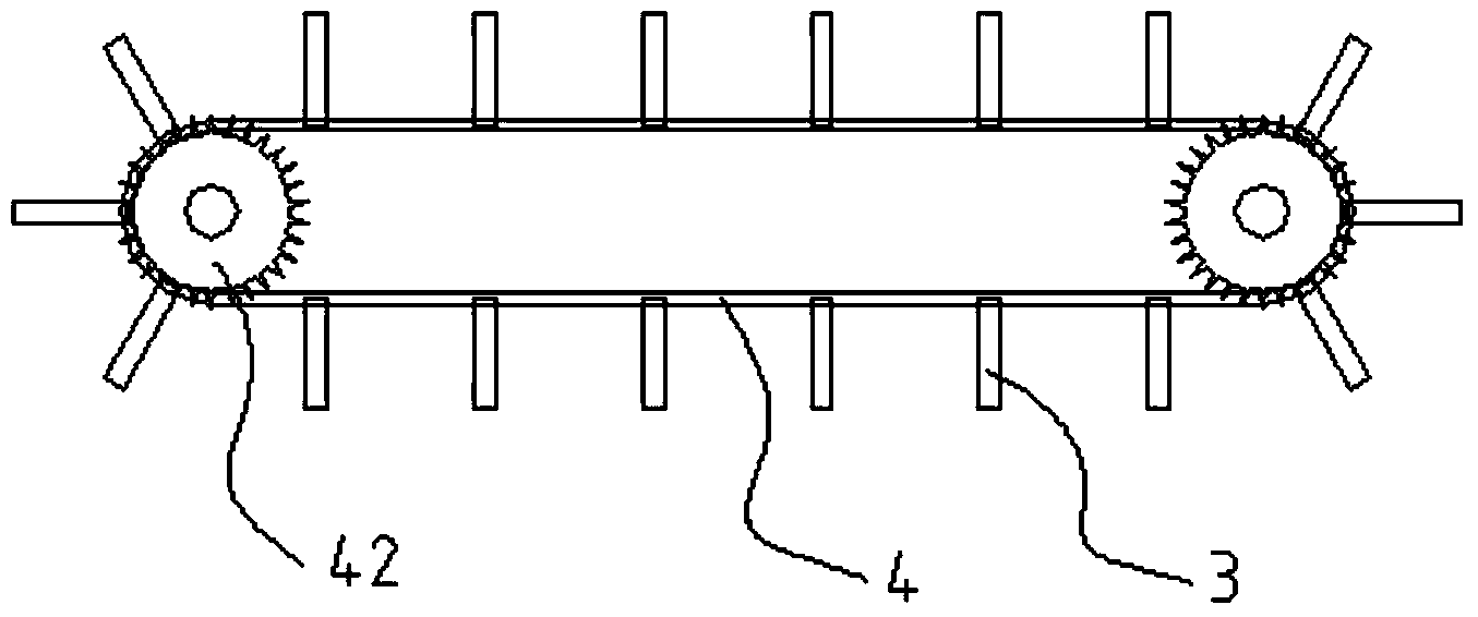 Hammer type ice breaking machine