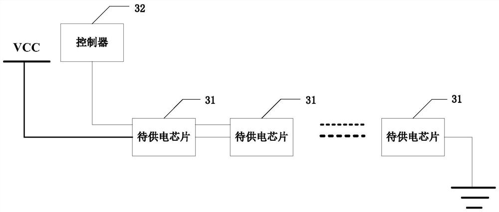 Series power supply circuit and its power-on method, mining machine, server, equipment