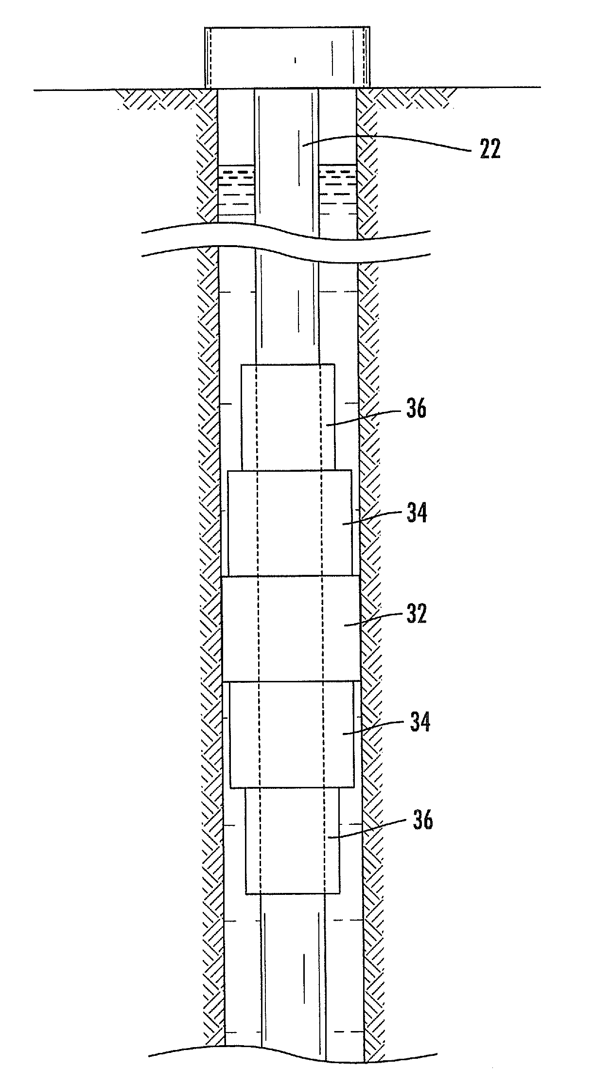 Downwell system with differentially swellable packer