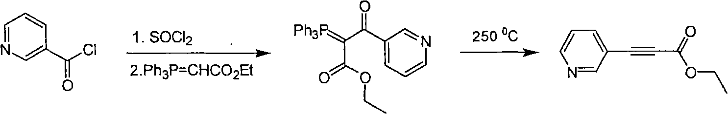 Method for synthesizing pyridine propiolic acid ester