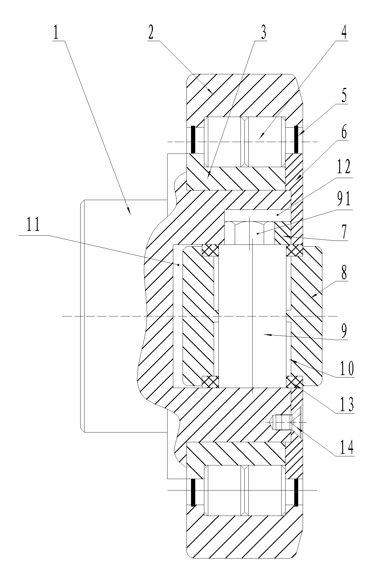 Needle roller and cylindrical roller combination bearing