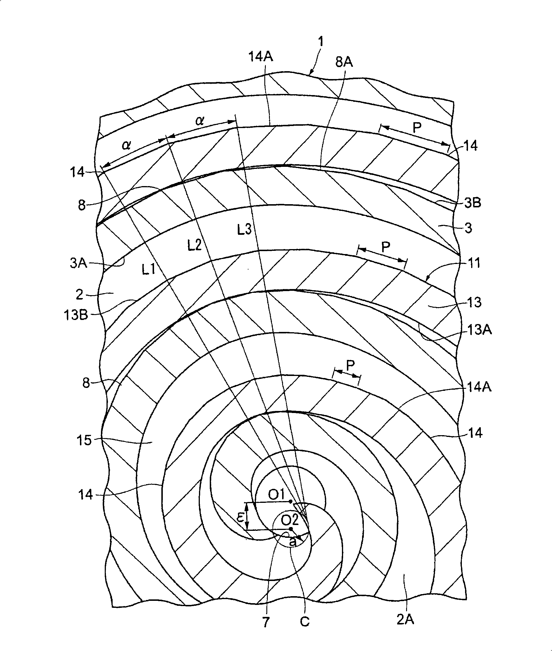 Scroll fluid machine