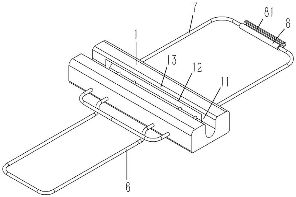 Auxiliary fixing device for thermometer measurement