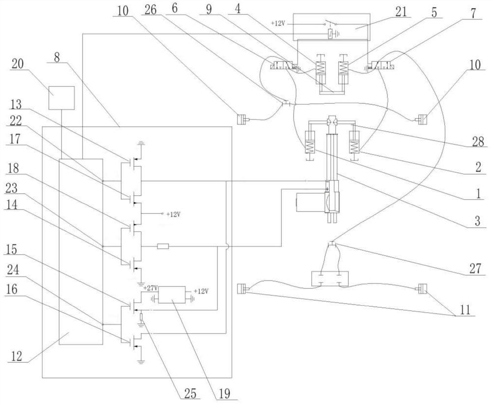 FSAC racing car active braking system based on manned and unmanned driving modes