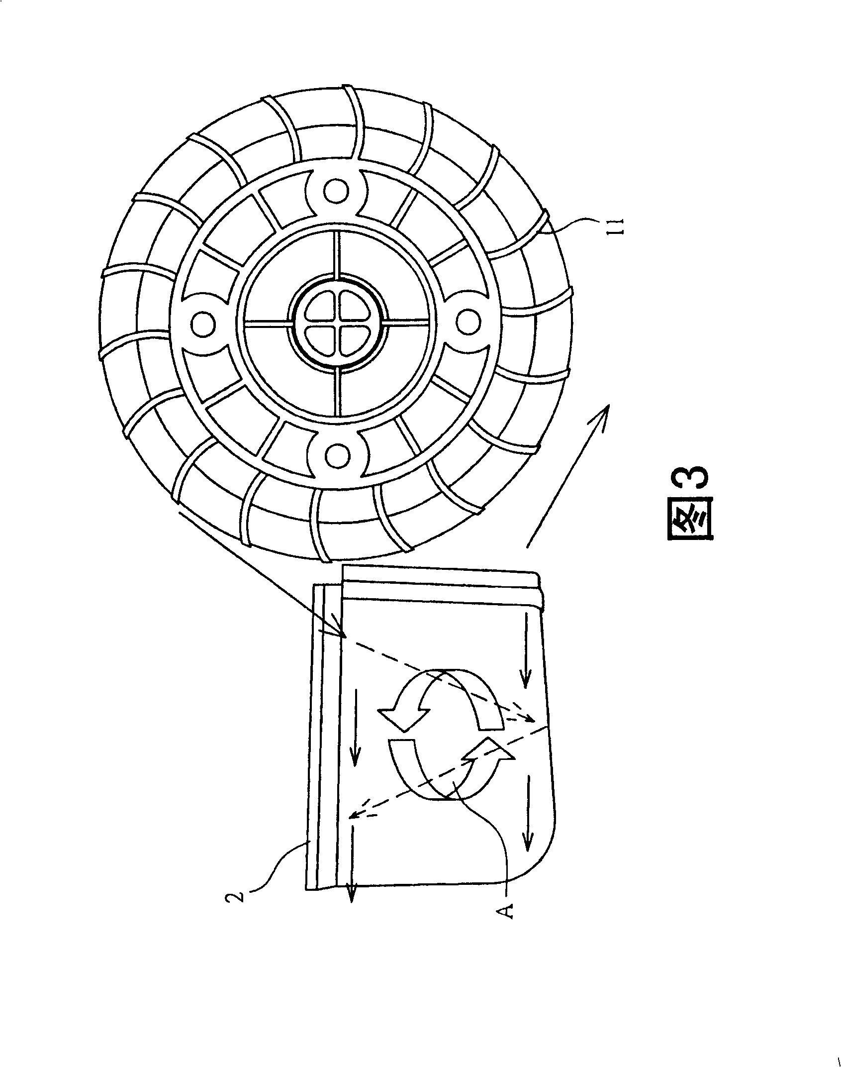 Engine wind-guiding cover structure