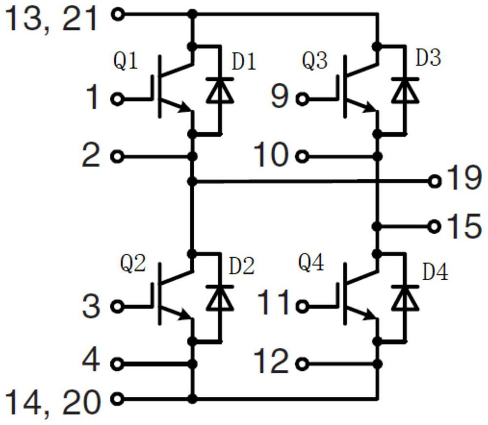 High-integration high-reliability IGBT power module and manufacturing method thereof