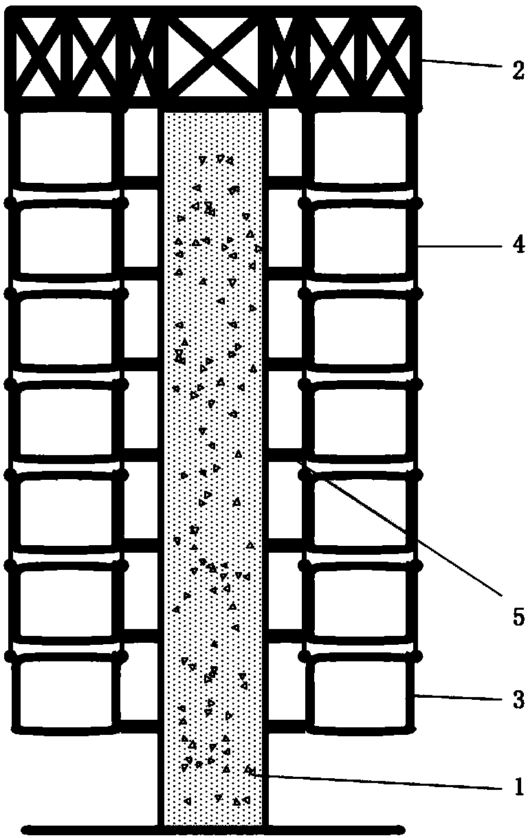 A flexible suspended modular building structure