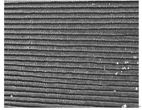 Periodic SiO2 flaky nano structure and preparation method thereof