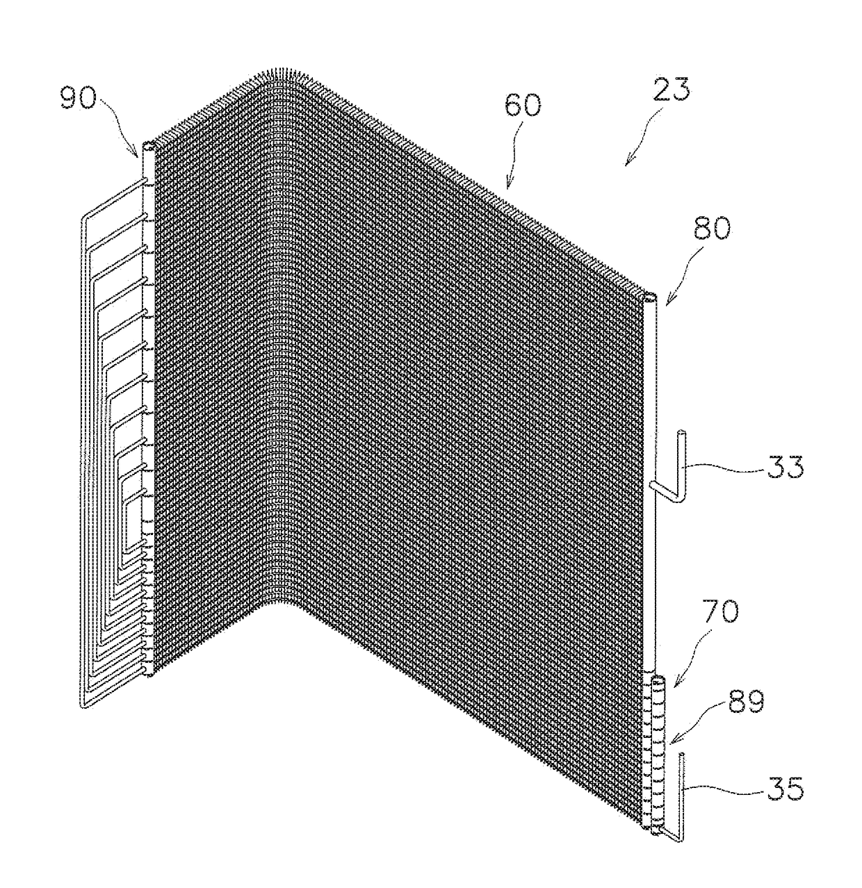 Refrigerant evaporator