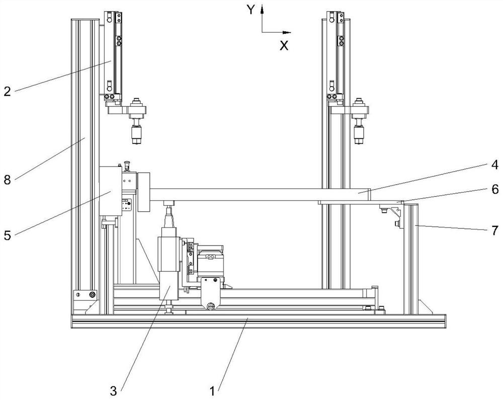 Coating device for self-adhesive elastic bandage with water absorption pad and operation method of coating device